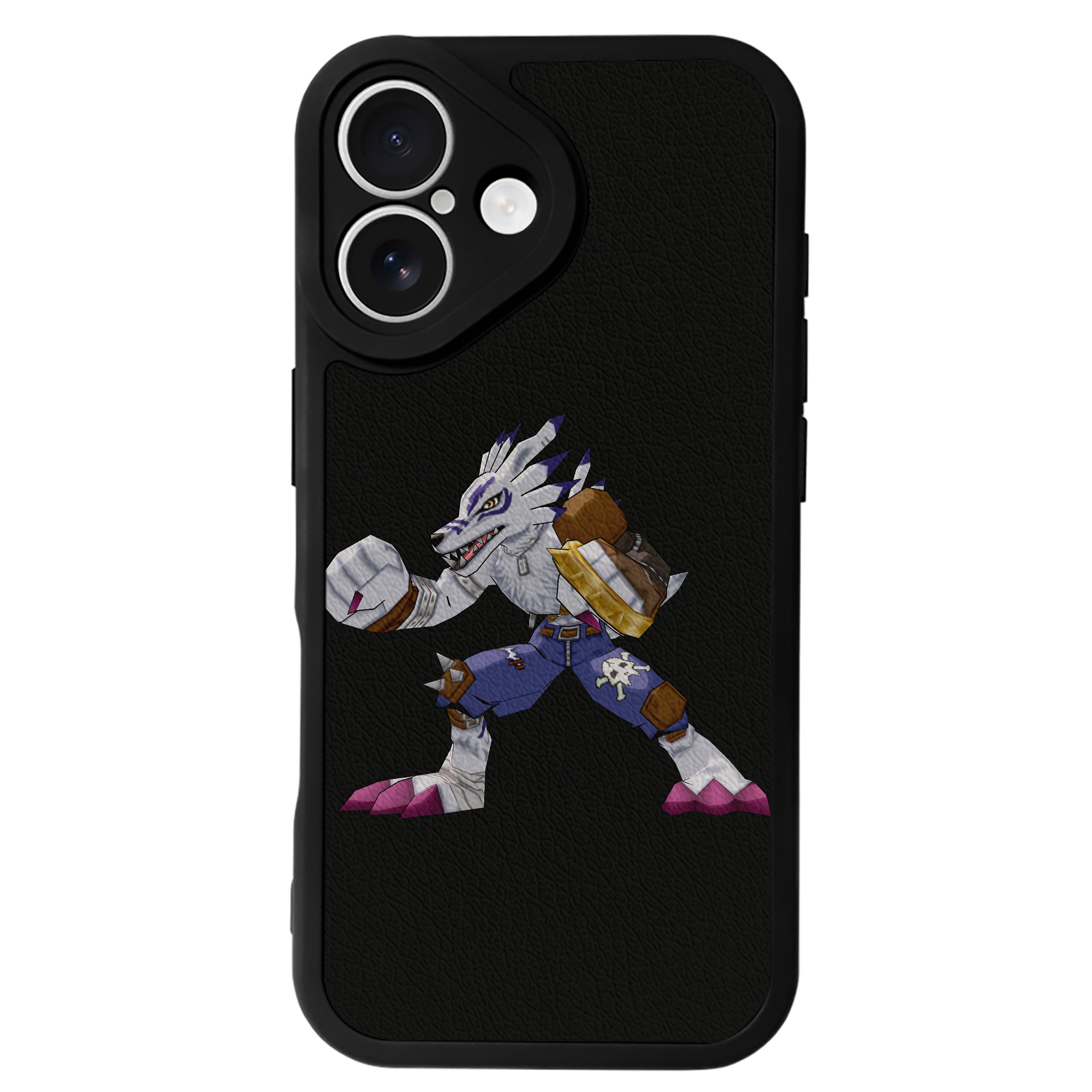 （画像用） Digimon デジタルモンスター/デジモン 【iPhone 16シリーズ対応】シリコンスマホケース（レザー調） 材質：シリコン